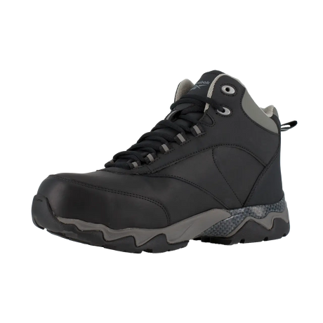 Reebok Work-Beamer Athletic Composite Toe Black with CushGuard™ Internal Met Guard Gray-Steel Toes-2