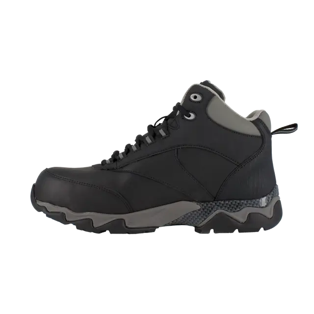 Reebok Work-Beamer Athletic Composite Toe Black with CushGuard™ Internal Met Guard Gray-Steel Toes-5