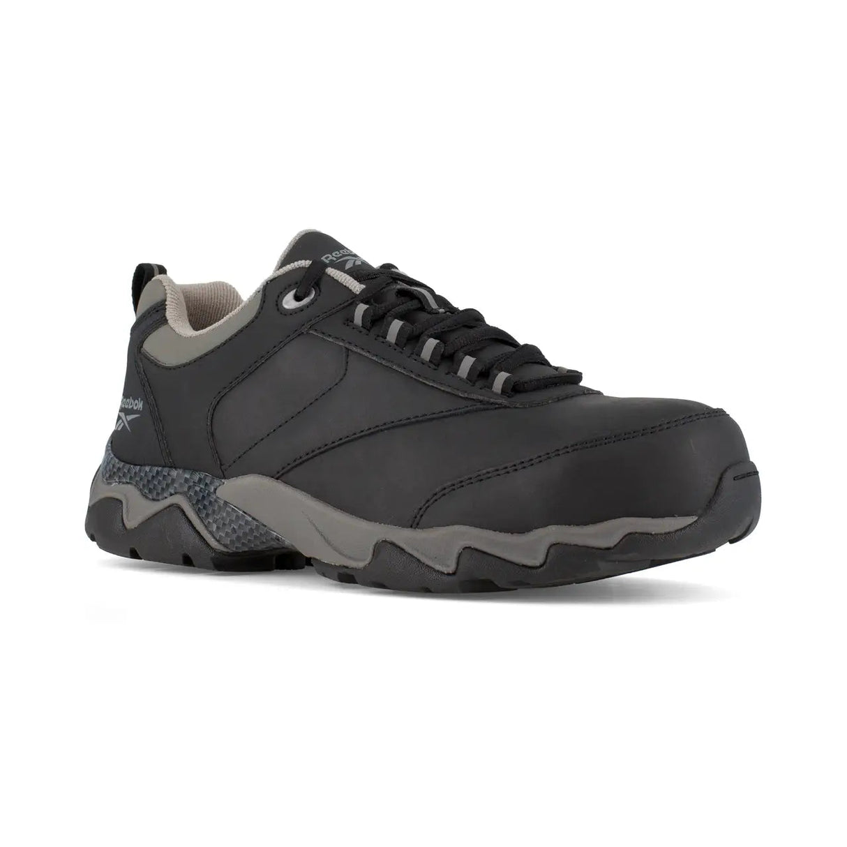 Reebok Work-Beamer Athletic Composite Toe Black with Gray Trim-Steel Toes-2