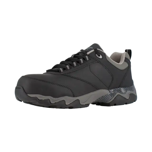 Reebok Work-Beamer Athletic Composite Toe Black with Gray Trim-Steel Toes-4