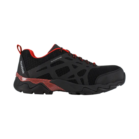 Reebok Work-Beamer Athletic Composite Toe Black,Red-Steel Toes-1