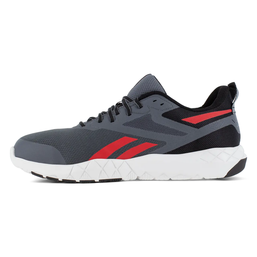 Reebok Work-Flexagon Force Xl Work Athletic Composite Toe Gray, Red-Steel Toes-3