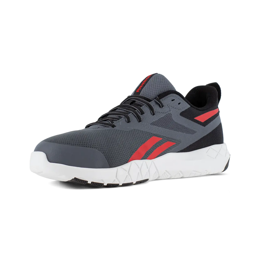 Reebok Work-Flexagon Force Xl Work Athletic Composite Toe Gray, Red-Steel Toes-5