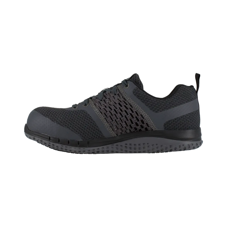 Reebok Work-Print Work Ultk Athletic Composite Toe Black and Coal Gray-Steel Toes-3
