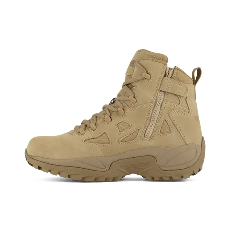 Reebok Work-Rapid Response Rb Military 6 In Soft Toe Desert Tan Side Zip-Steel Toes-4