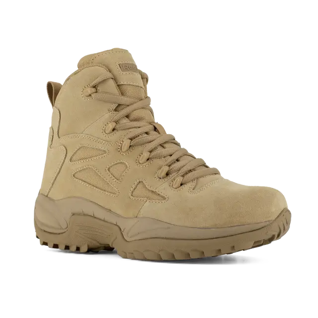 Reebok Work-Rapid Response Rb Military 6 In Soft Toe Desert Tan Side Zip-Steel Toes-5