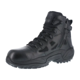 Reebok Work-Rapid Response Rb Tactical Black 6" Composite Toe Stealth Boot with Side Zipper-Steel Toes-4