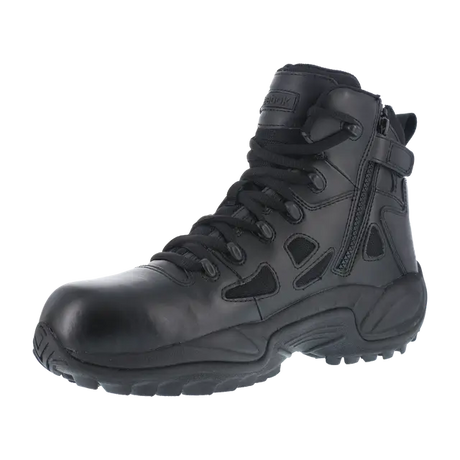 Reebok Work-Rapid Response Rb Tactical Black 6" Composite Toe Stealth Boot with Side Zipper-Steel Toes-4