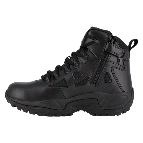 Reebok Work-Rapid Response Rb Tactical Black 6" Stealth Soft Toe Boot with Side Zipper Waterproof-Steel Toes-4