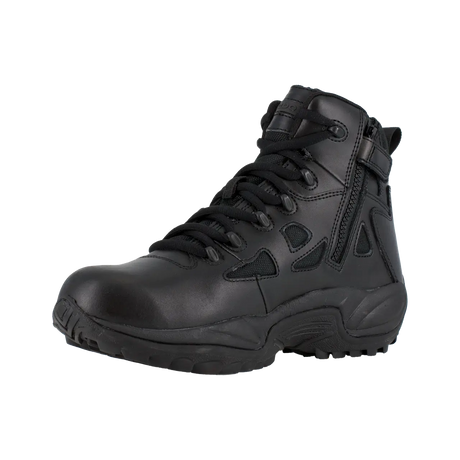 Reebok Work-Rapid Response Rb Tactical Black 6" Stealth Soft Toe Boot with Side Zipper Waterproof-Steel Toes-5