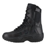 Reebok Work-Rapid Response Rb Tactical Black 8" Stealth Soft Toe Boot With Side Zipper-Steel Toes-2