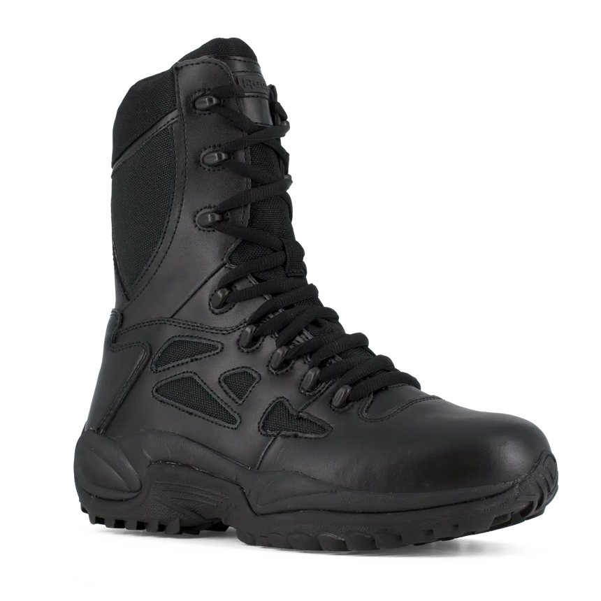 Reebok Work-Rapid Response Rb Tactical Black 8" Stealth Soft Toe Boot With Side Zipper-Steel Toes-3