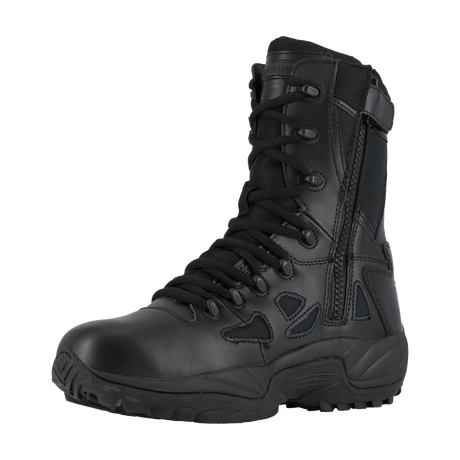 Reebok Work-Rapid Response Rb Tactical Black 8" Stealth Soft Toe Boot With Side Zipper-Steel Toes-5