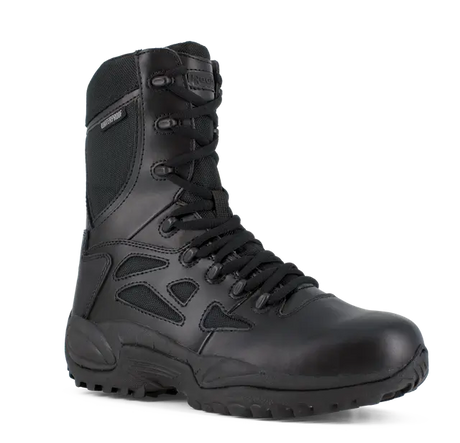 Reebok Work-Rapid Response Rb Tactical Black 8" Stealth Soft Toe Boot With Side Zipper Waterproof-Steel Toes-3