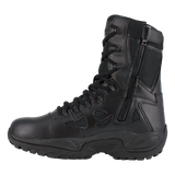 Reebok Work-Rapid Response Rb Tactical Black 8" Stealth Soft Toe Boot With Side Zipper Waterproof-Steel Toes-5