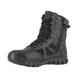 Reebok Work-Sublite Cushion Black 8" Tactical Soft Toe Boot with Side Zipper Black Waterproof-Steel Toes-2