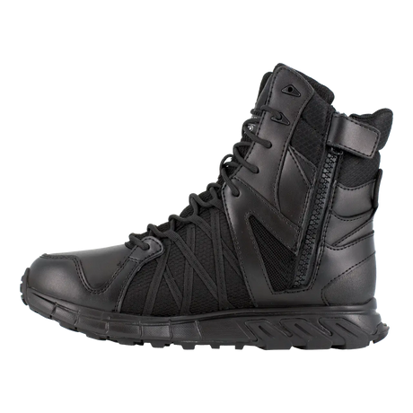 Reebok Work-Trailgrip Tactical 8in Insulated Boot with Side Zipper Black Waterproof-Steel Toes-3