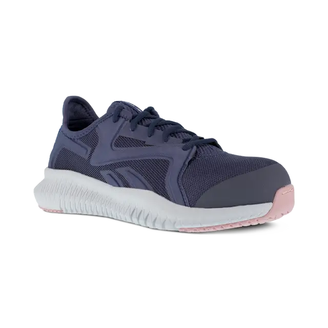 Reebok Work-Women's Flexagon 3.0 Work Athletic Composite Toe Blue and Pink-Steel Toes-3