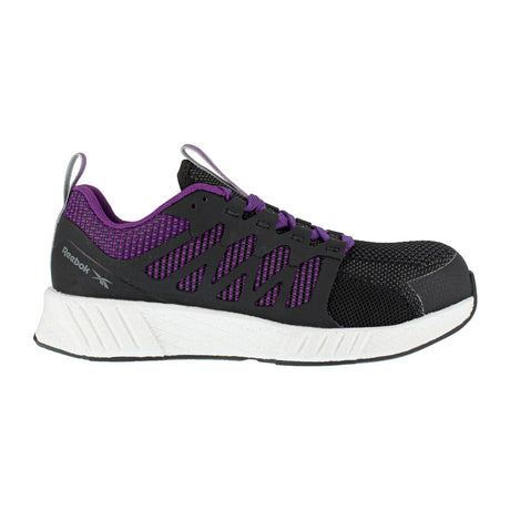 Reebok Work-Women's Fusion Flexweave™ Work Athletic Composite Toe Black and Purple-Steel Toes-1