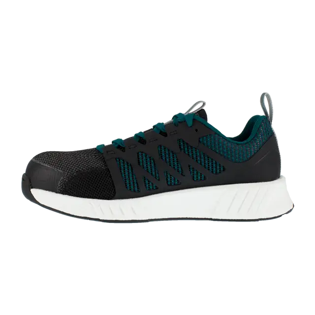 Reebok Work-Women's Fusion Flexweave™ Work Athletic Composite Toe Black and Teal-Steel Toes-3