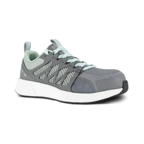Reebok Work-Women's Fusion Flexweave™ Work Athletic Composite Toe Grey and Mint Green-Steel Toes-2