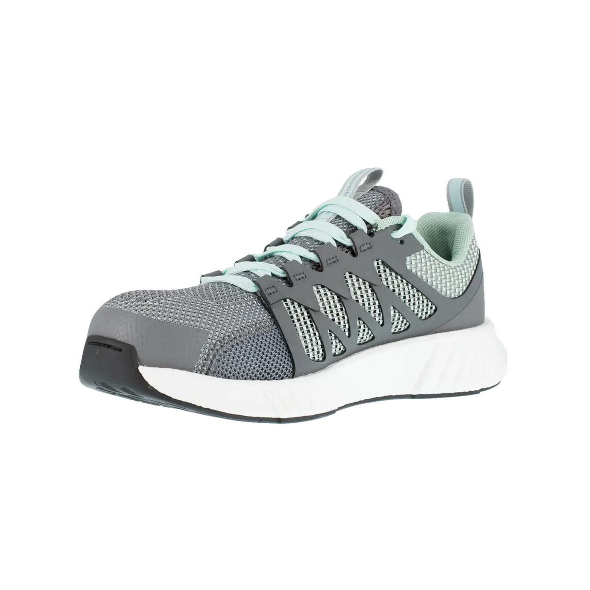 Reebok Work-Women's Fusion Flexweave™ Work Athletic Composite Toe Grey and Mint Green-Steel Toes-4