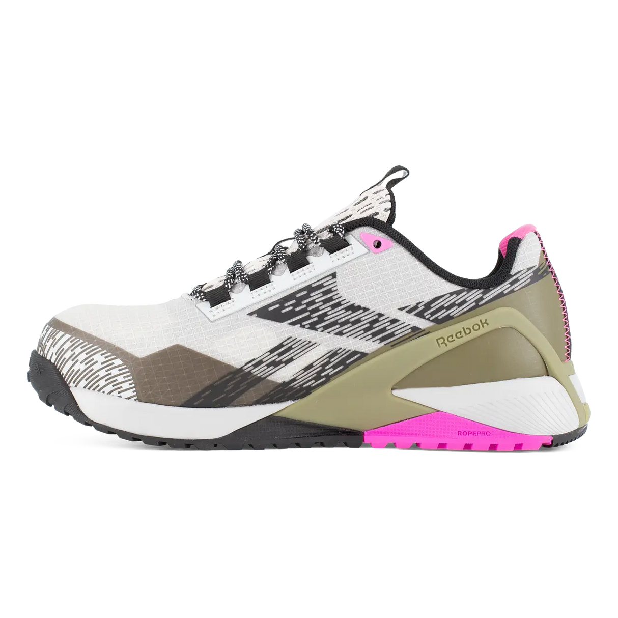 Reebok Work-Women's Nano X1 Adventure Work Athletic Composite Toe Silver, Army Green, and Pink-Steel Toes-2