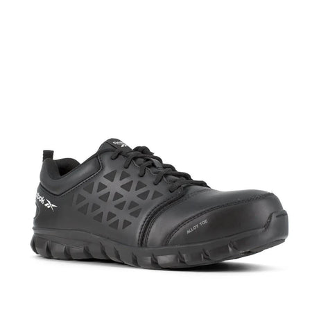 Reebok Work-Women's Sublite Cushion Work Athletic Alloy Toe Leather Black-Steel Toes-4