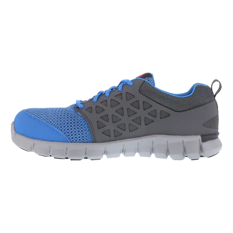 Reebok Work-Women's Sublite Cushion Work Athletic Alloy Toe Grey And Blue-Steel Toes-5