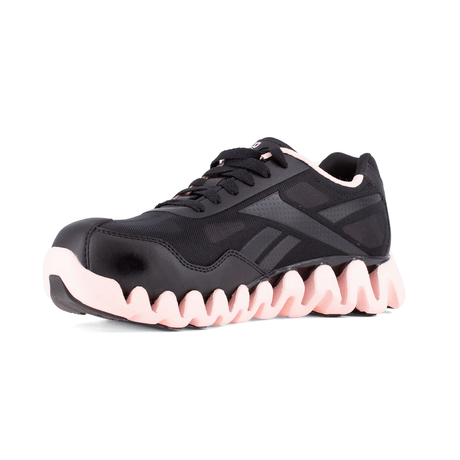 Reebok Work-Women's Zig Pulse Work Athletic Composite Toe Black And Pink-Steel Toes-2
