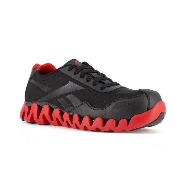 Reebok Work-Zig Pulse Work Athletic Composite Toe Black,Red-Steel Toes-4