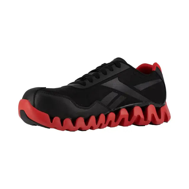 Reebok Work-Zig Pulse Work Athletic Composite Toe Black,Red-Steel Toes-5