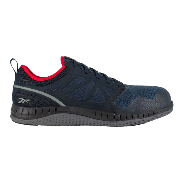 Reebok Work-Zprint Work Athletic Steel Toe Navy and Gray with Red Trim-Steel Toes-1