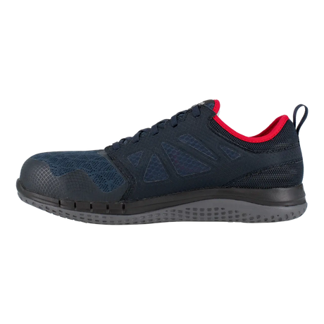 Reebok Work-Zprint Work Athletic Steel Toe Navy and Gray with Red Trim-Steel Toes-2