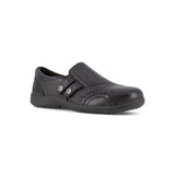 Rockport Works Women's Daisy Work Alloy-Toe Slip On Work Shoe Black RK761 Lateral Image