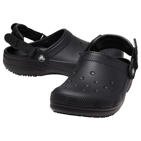 Crocs Classic Work Clog Black back medial