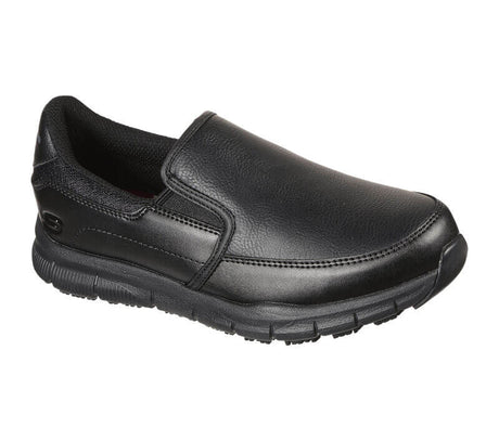 Skechers Work-Women's Nampa Slip-on Annod Relaxed Fit Slip Resistant Shoe Black-Steel Toes-2