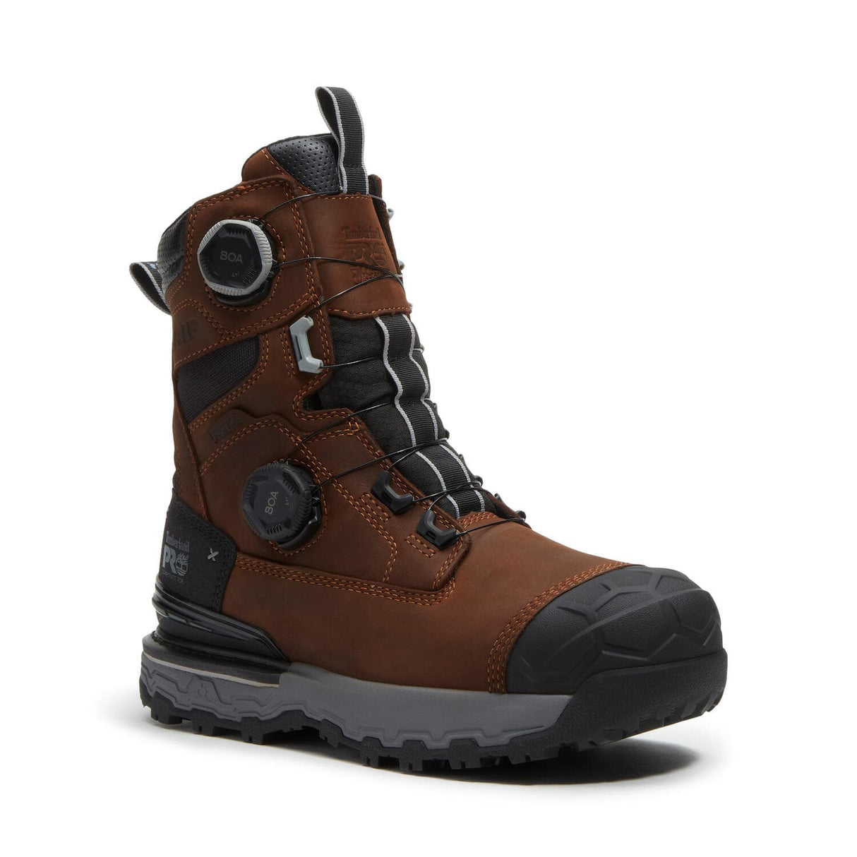 Boondock Ultralight 8 In BOA CT WP EH Composite Toe Work Boots Brown