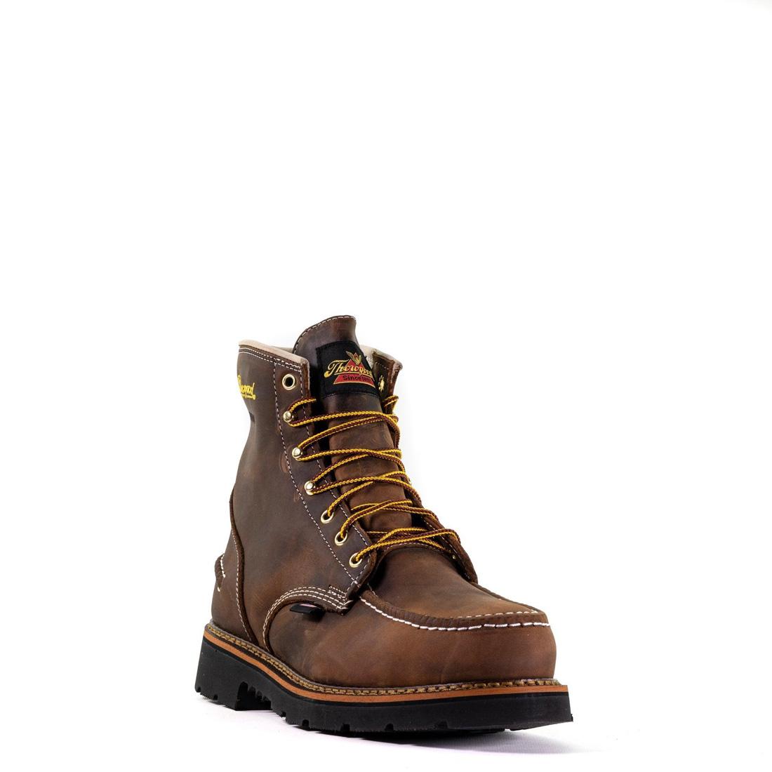 Thorogood 1957 Series 6" Waterproof Steel-Toe Moc Toe Boot with Maxwear 90 Crazy Horse 804-3696 Image 7