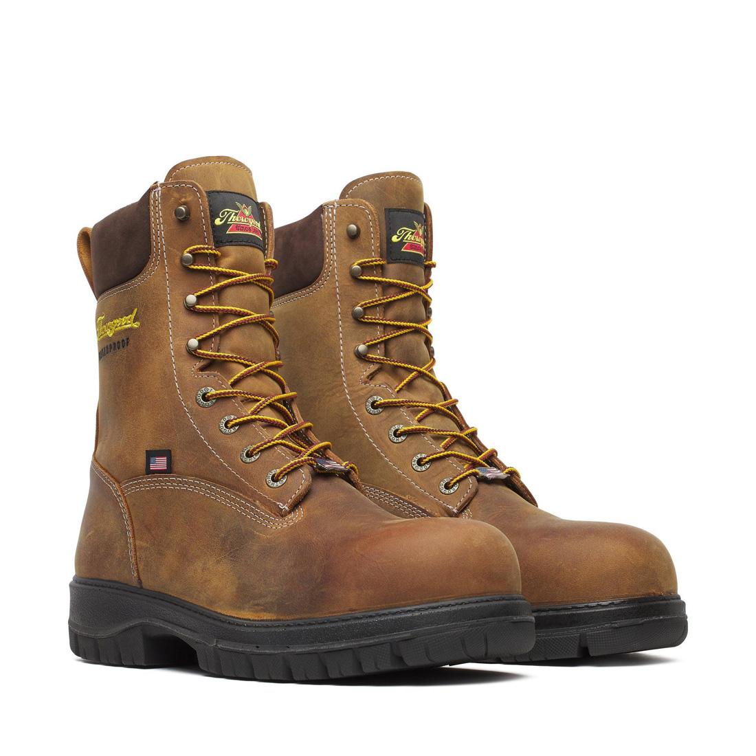 Thorogood Genesis Series 8" Nano Toe Insulated Waterproof Boot Chestnut 804-4259 Image 2