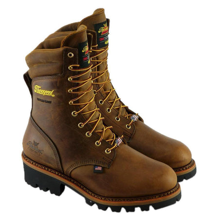 Thorogood Logger Series 9" Insulated Waterproof Boot Crazy Horse 814-3554 Hero