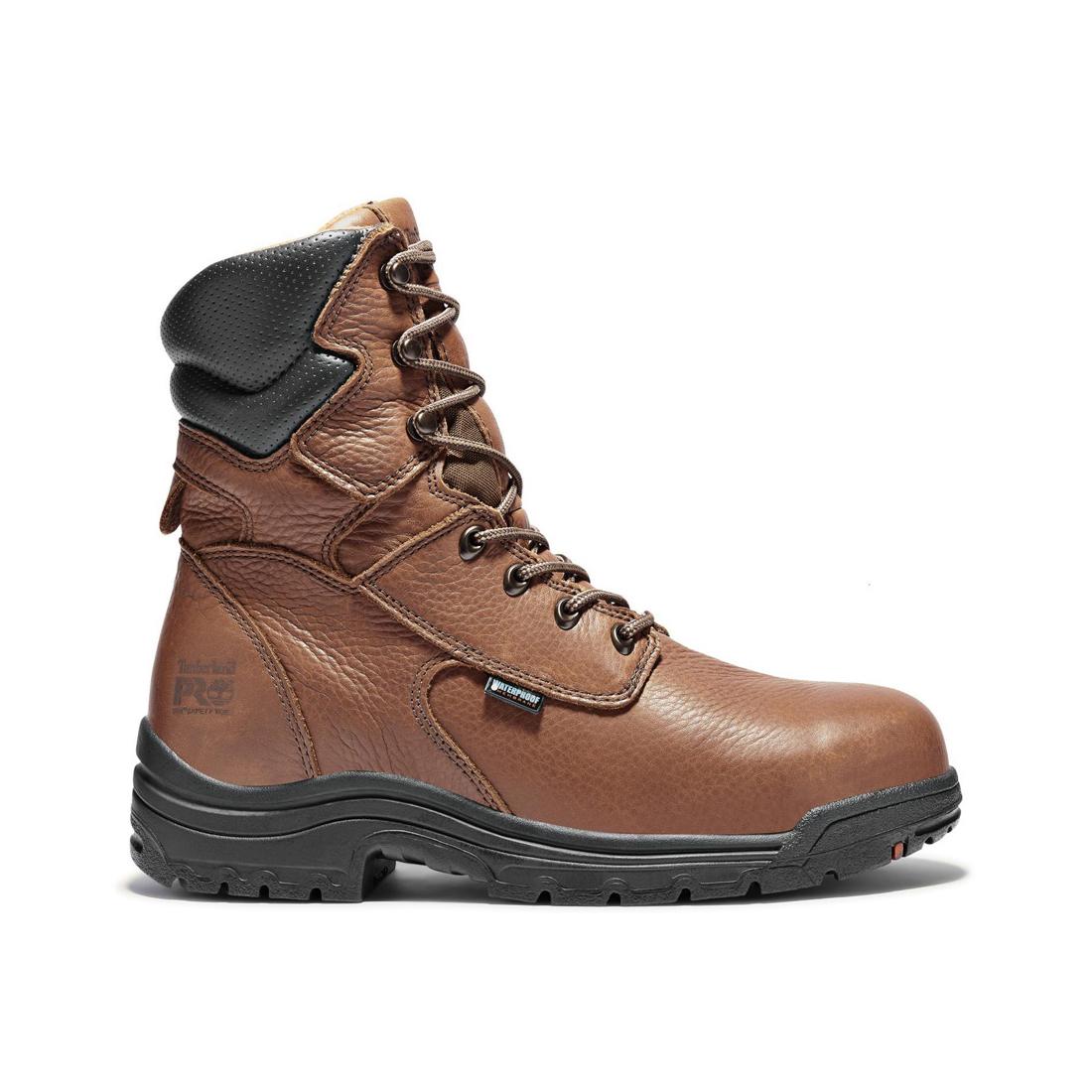 Timberland Pro-8 In Titan Al Waterproof Medium Brown-Steel Toes-1