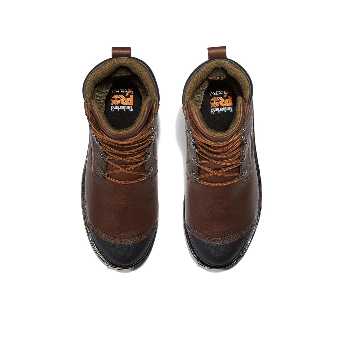 Timberland Pro Bannack Img 9-Inch Alloy-Toe Work Boot Earth Brown Front-upper View