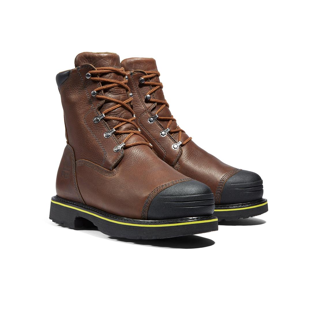 Timberland Pro Bannack Img 9-Inch Alloy-Toe Work Boot Earth Brown korn, TB1A27MG Pair Lateral Image