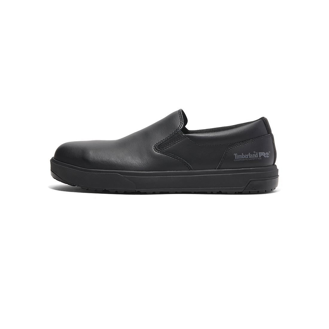 Timberland Pro Berkley Slipon Composite-Toe Work Shoe Sd10 Black korn, TB0A672Y Heel Image