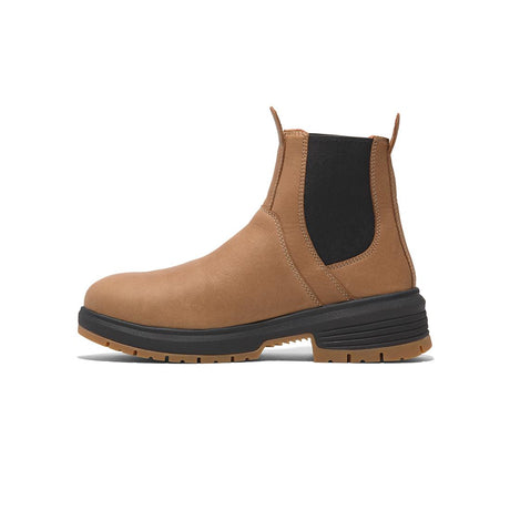 Timberland Pro Birchline Composite-Toe Chelsea Boot Full Grain Light Brown korn, TB0A669Y Medial Image