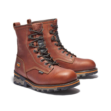 Timberland Pro Boondock 8 Inch Soft-Toe Waterproof Work Boot Medium Brown 1113A,DISCONTINUED,LOLA