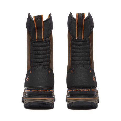 Timberland Pro Boondock Ultralight Waterproof Composite Toe Pull On Work Boots – Medium Brown Front-upper View