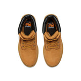 Timberland Pro Direct Attach 8 Inch Steel-Toe Waterproof Work Boot Wheat Front-upper View