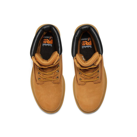 Timberland Pro Direct Attach 8 Inch Steel-Toe Waterproof Work Boot Wheat Front-upper View